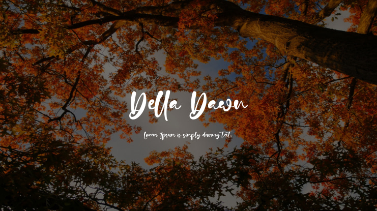 Della Dawn Font