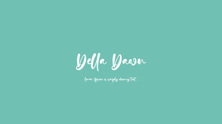 Della Dawn Font