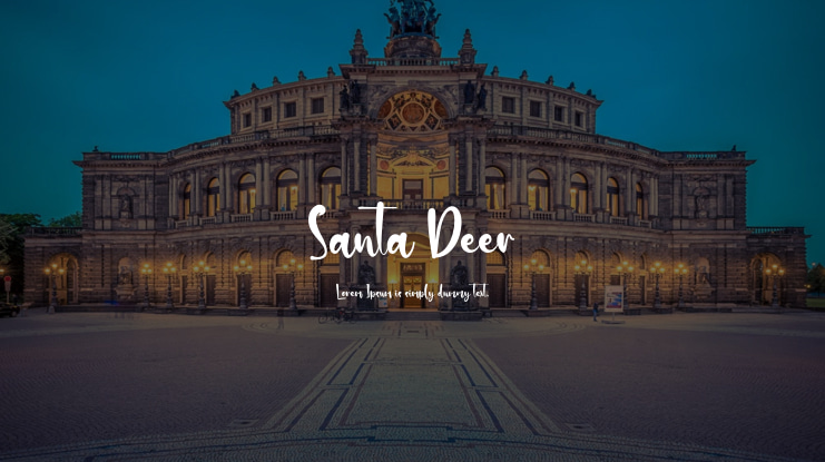 Santa Deer Font