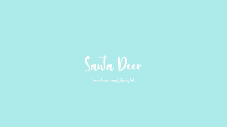 Santa Deer Font