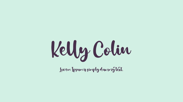 Kelly Colin Font