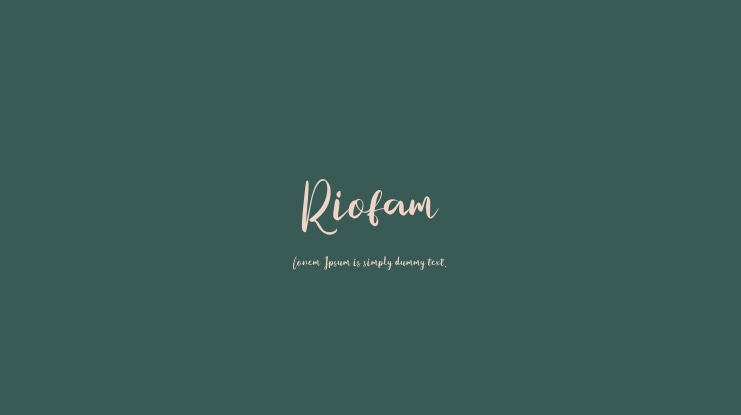Riofam Font