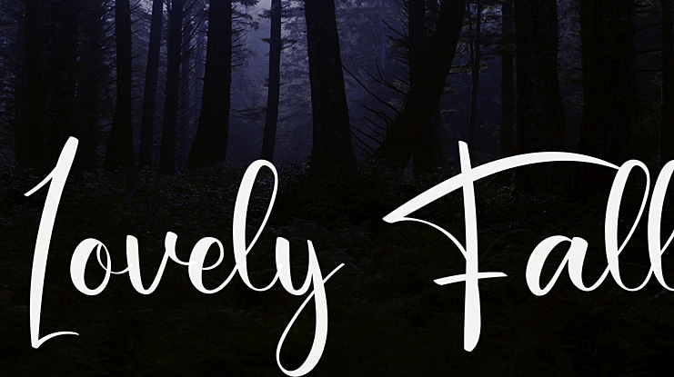 Lovely Fall Font