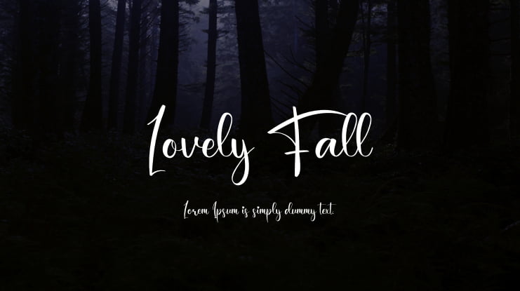Lovely Fall Font