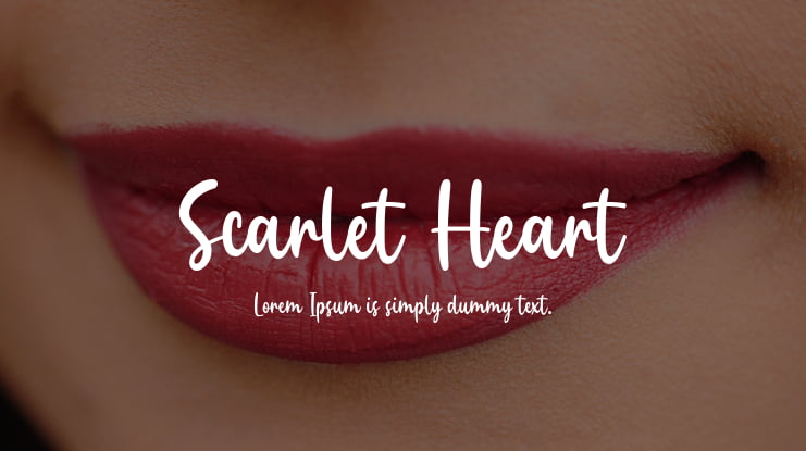 Scarlet Heart Font