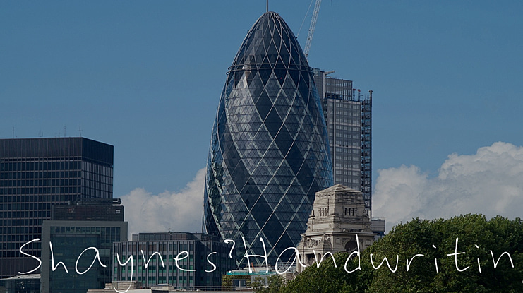 Shaynes Handwriting Font