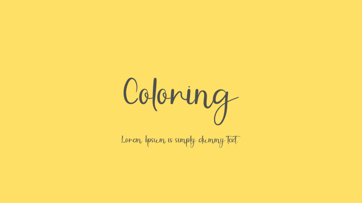 Coloring Font