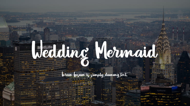 Wedding Mermaid Font