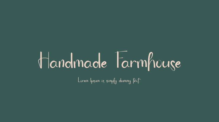 Handmade Farmhouse Font