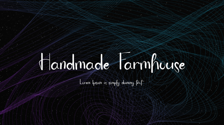 Handmade Farmhouse Font