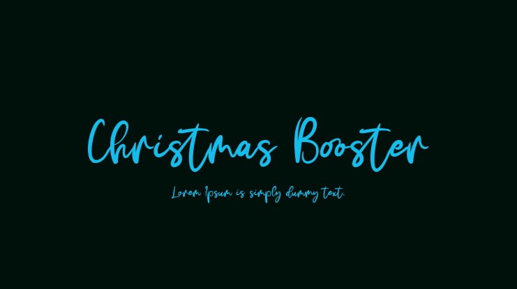 Christmas Booster Font