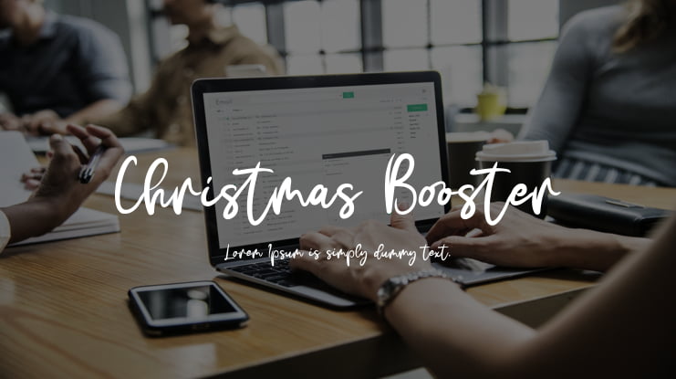 Christmas Booster Font