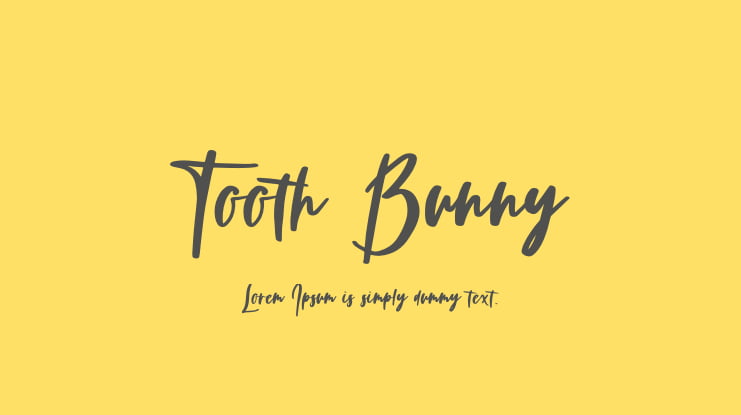 Tooth Bunny Font
