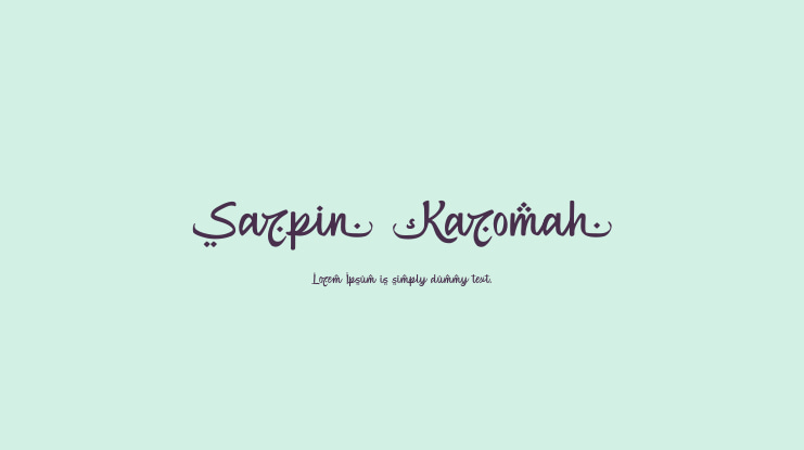 Sarpin Karomah Font