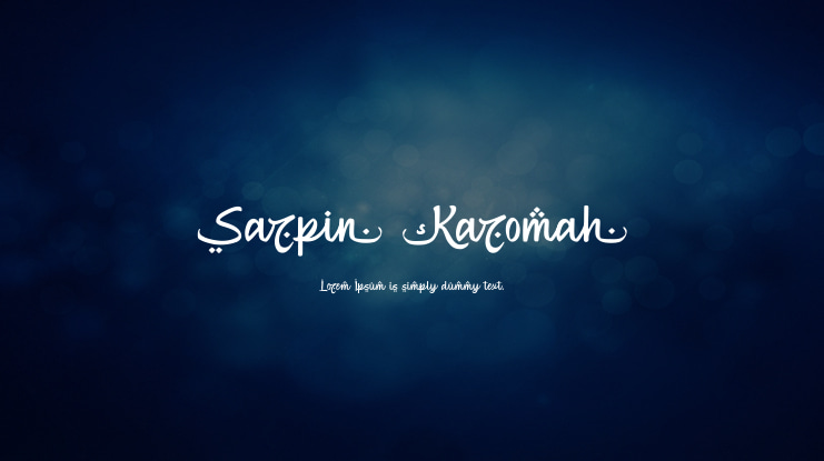 Sarpin Karomah Font