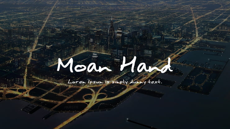 Moan Hand Font Family