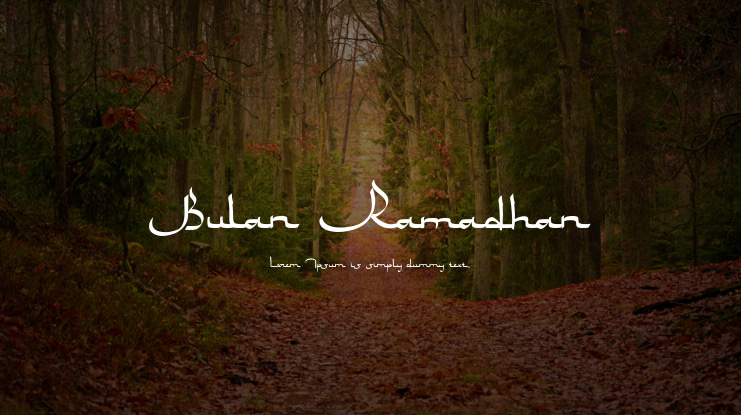 Bulan Ramadhan Font