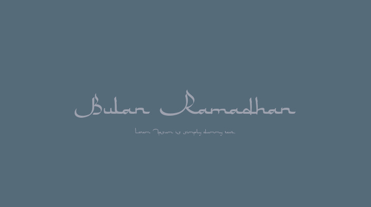 Bulan Ramadhan Font