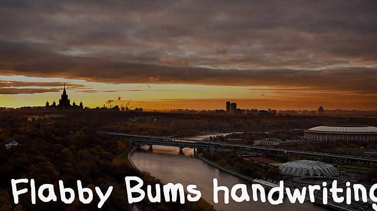 Flabby Bums Handwriting Font