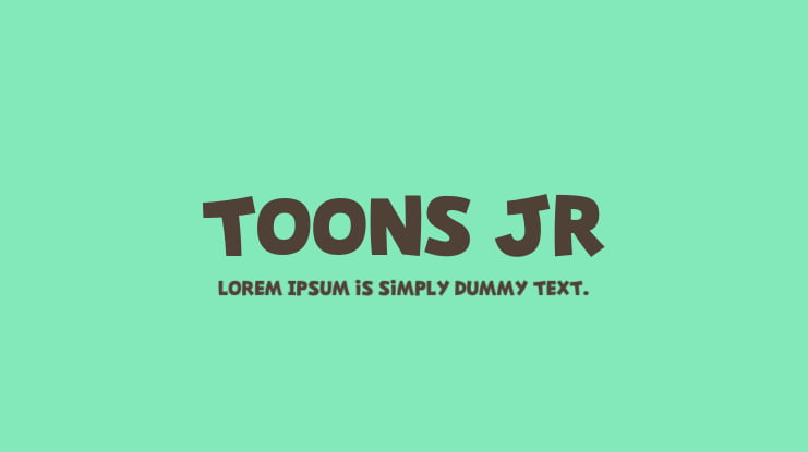 Toons Jr Font