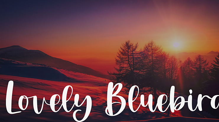 Lovely Bluebird Font Family