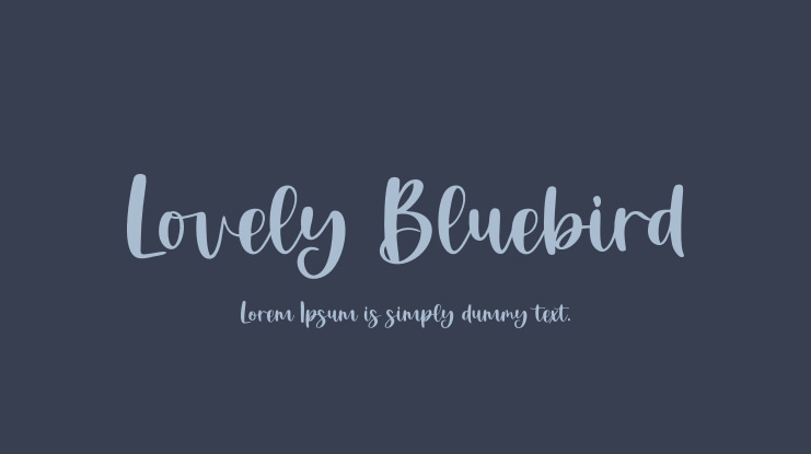 Lovely Bluebird Font Family