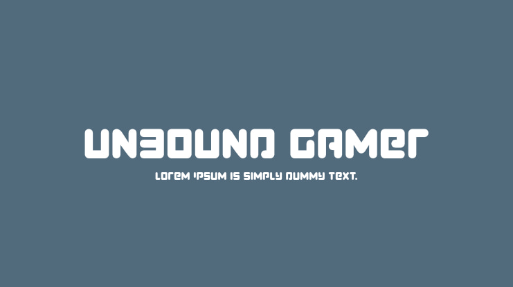 Unbound Gamer Font Family