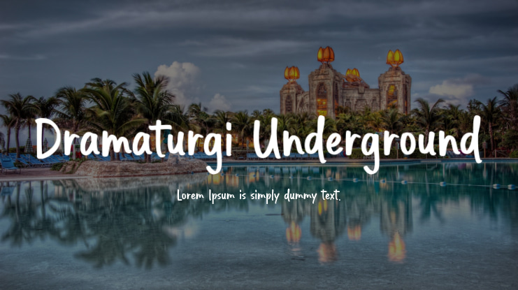 Dramaturgi Underground Font