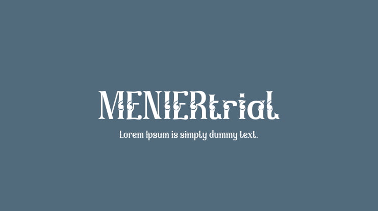 MENIERtrial Font