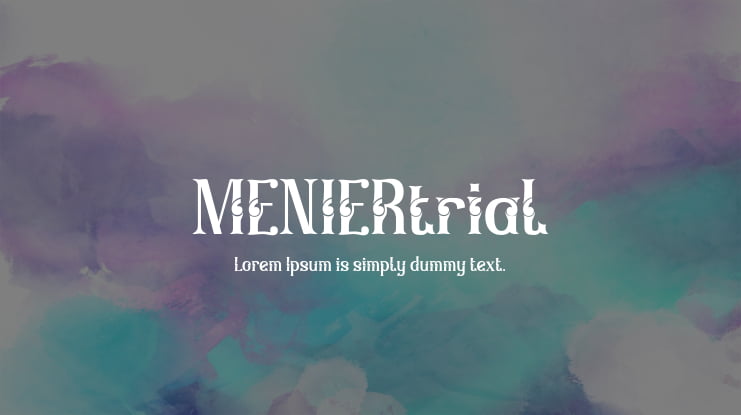 MENIERtrial Font