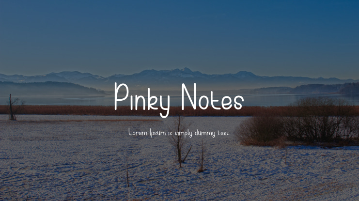 Pinky Notes Font
