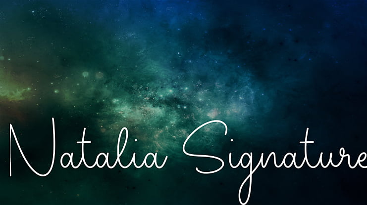 Natalia Signature Font