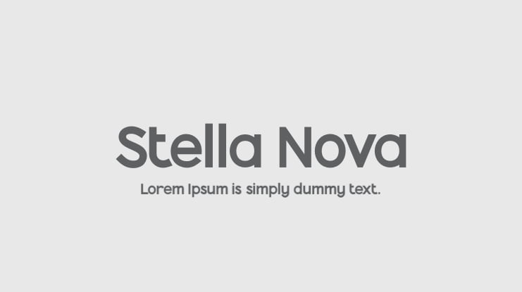 Stella Nova Font