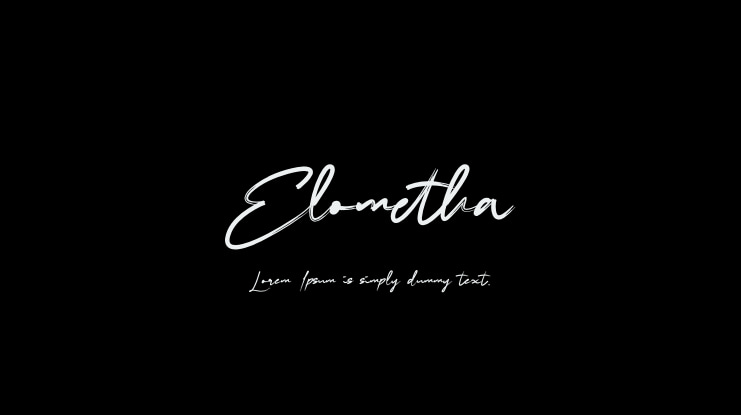 Elometha Font