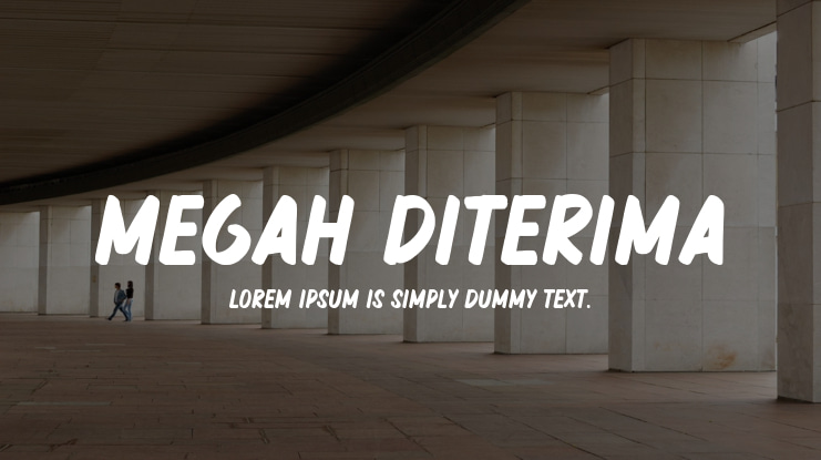 Megah Diterima Font