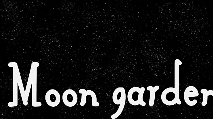 Moon garden Font
