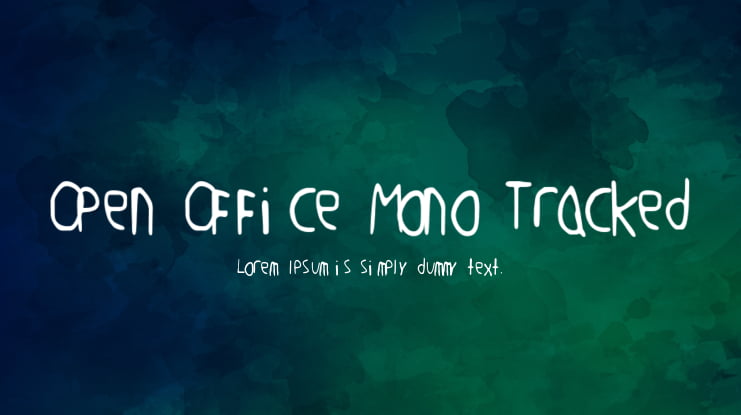 Open Office Mono Tracked 2 Font