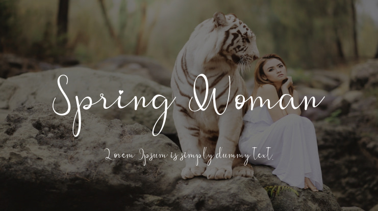 Spring Woman Font