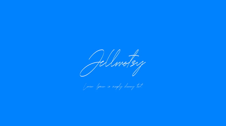 Jellmotsy Font