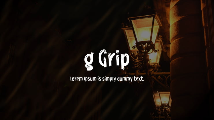 g Grip Font