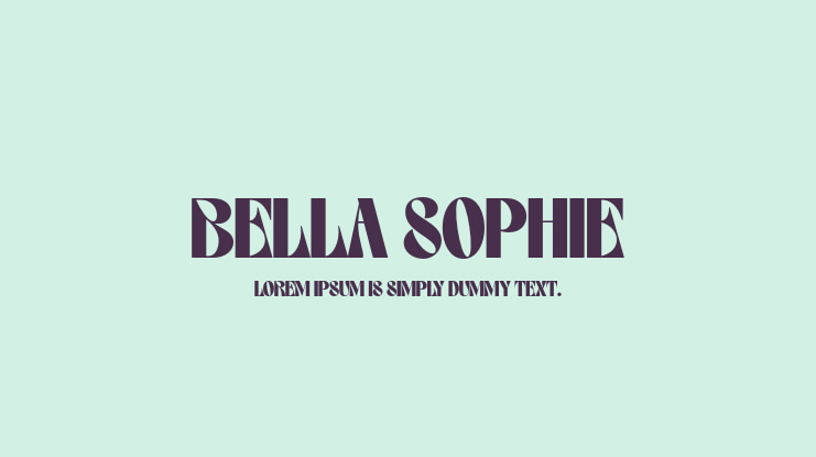 BELLA SOPHIE Font