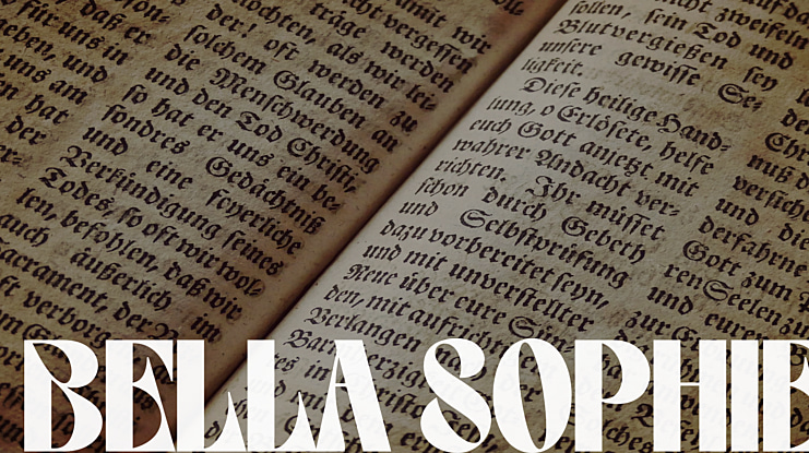 BELLA SOPHIE Font