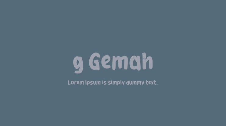 g Gemah Font