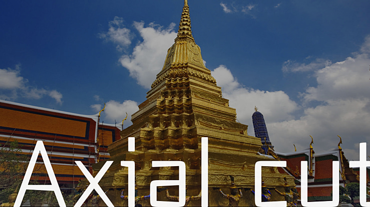 Axial cut Font Family