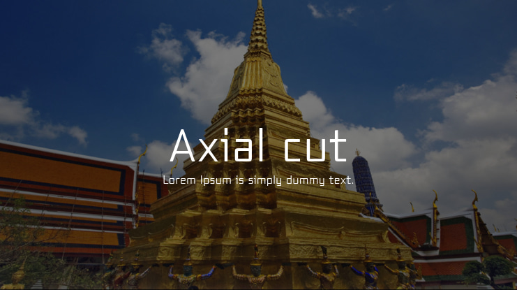 Axial cut Font Family