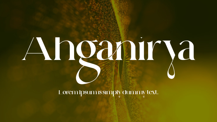 Ahganirya Font