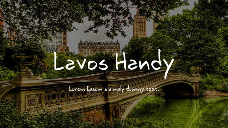 Lavos Handy Font