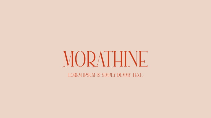 MORATHINE Font