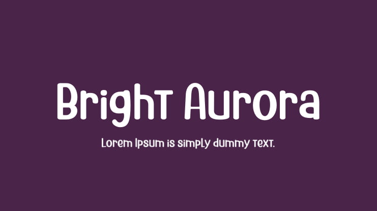 Bright Aurora Font