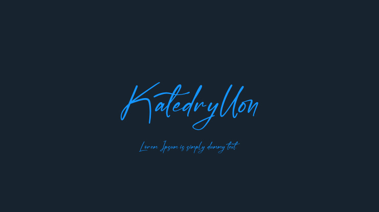 Katedryllon Font